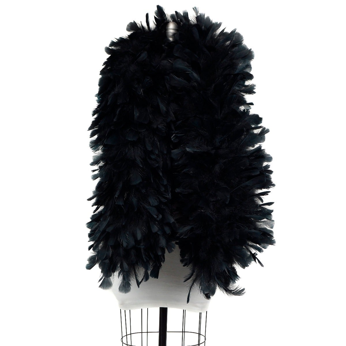 Turkey Ruff Feather Boa - 14-16’’ - Black - Turkey Boa