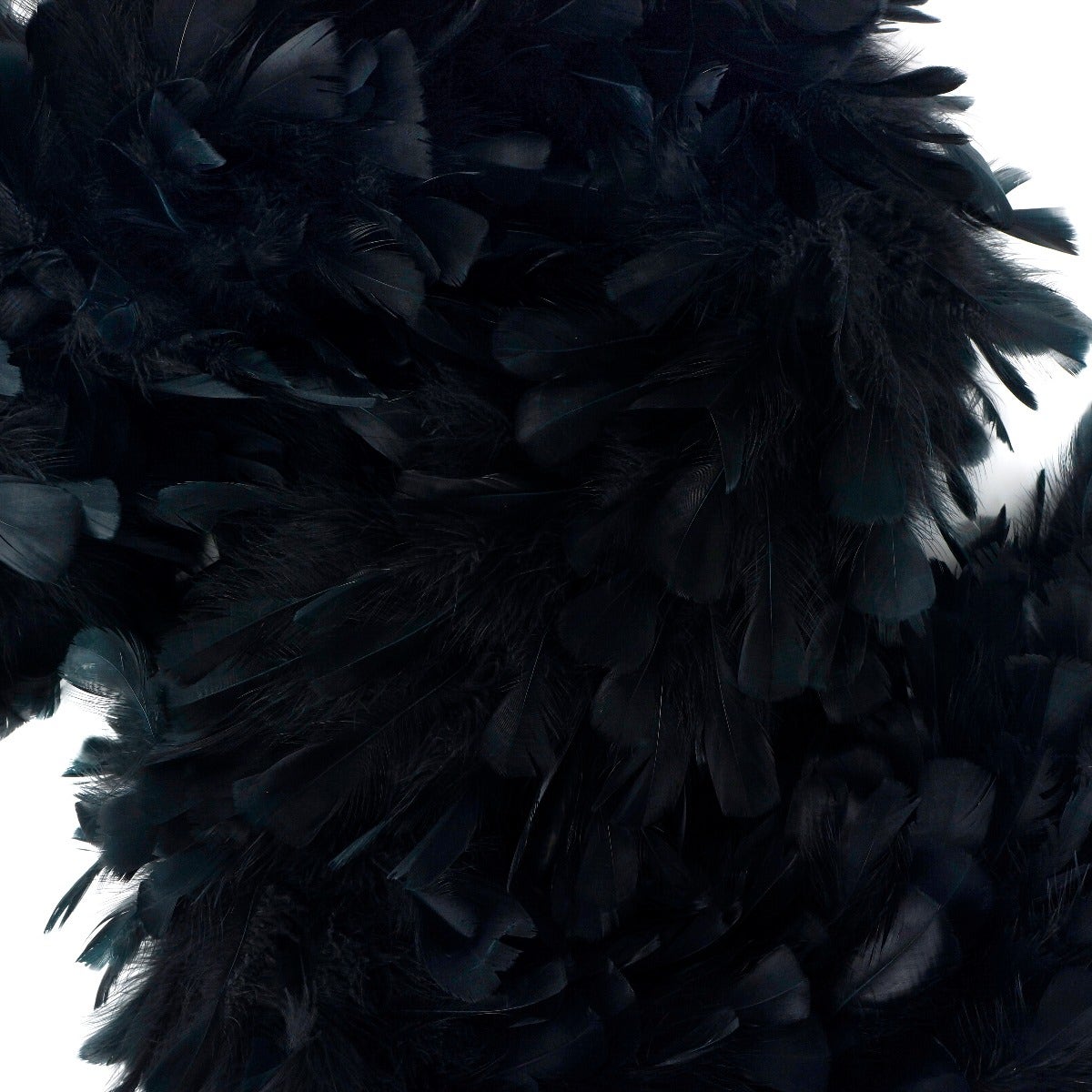 Turkey Ruff Feather Boa - 14-16’’ - Black - Turkey Boa