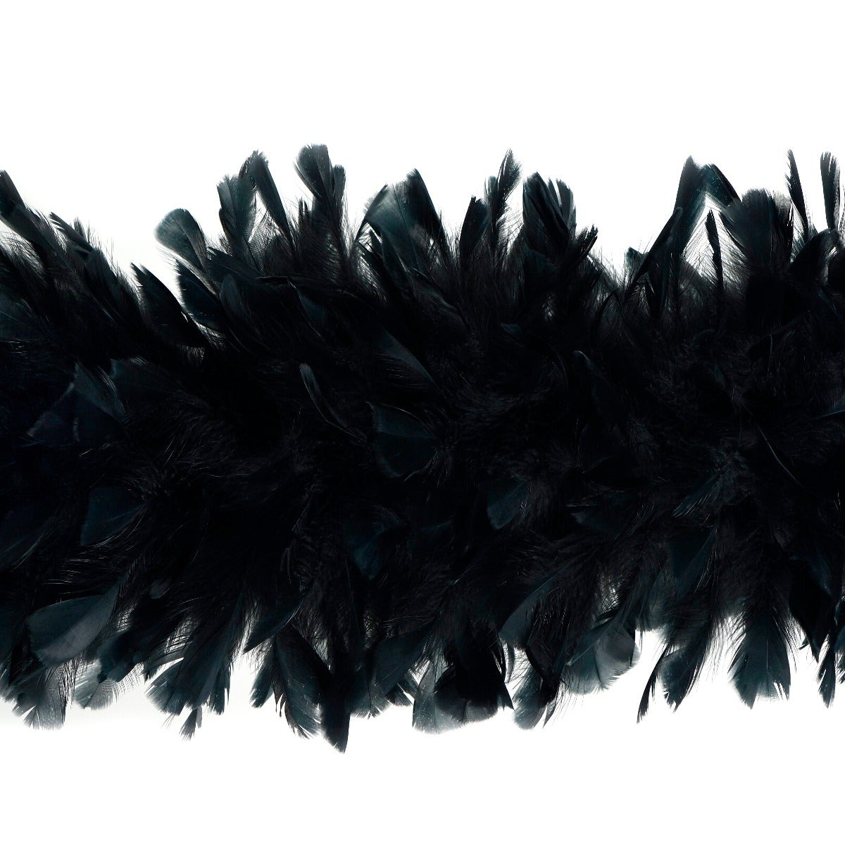 Turkey Ruff Feather Boa - 14-16’’ - Black - Turkey Boa