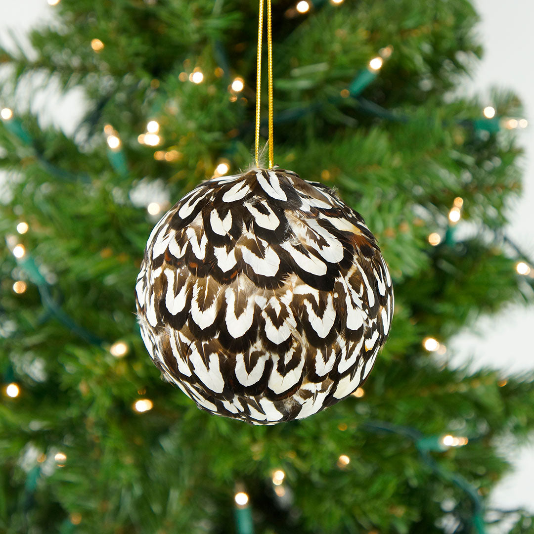 Venery Feather Ornament - Natural - Feathers