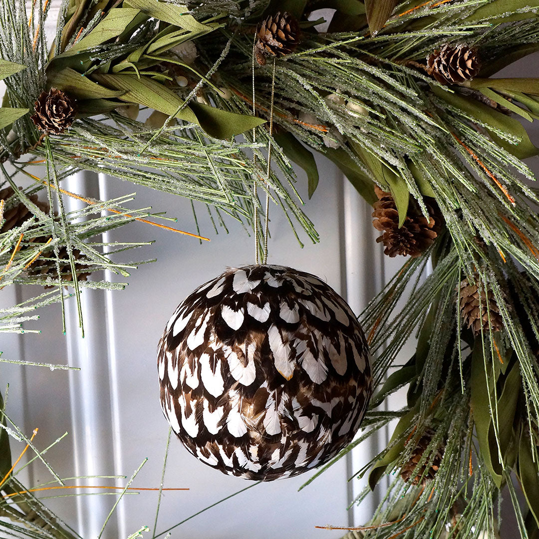 Venery Feather Ornament - Natural - Feathers