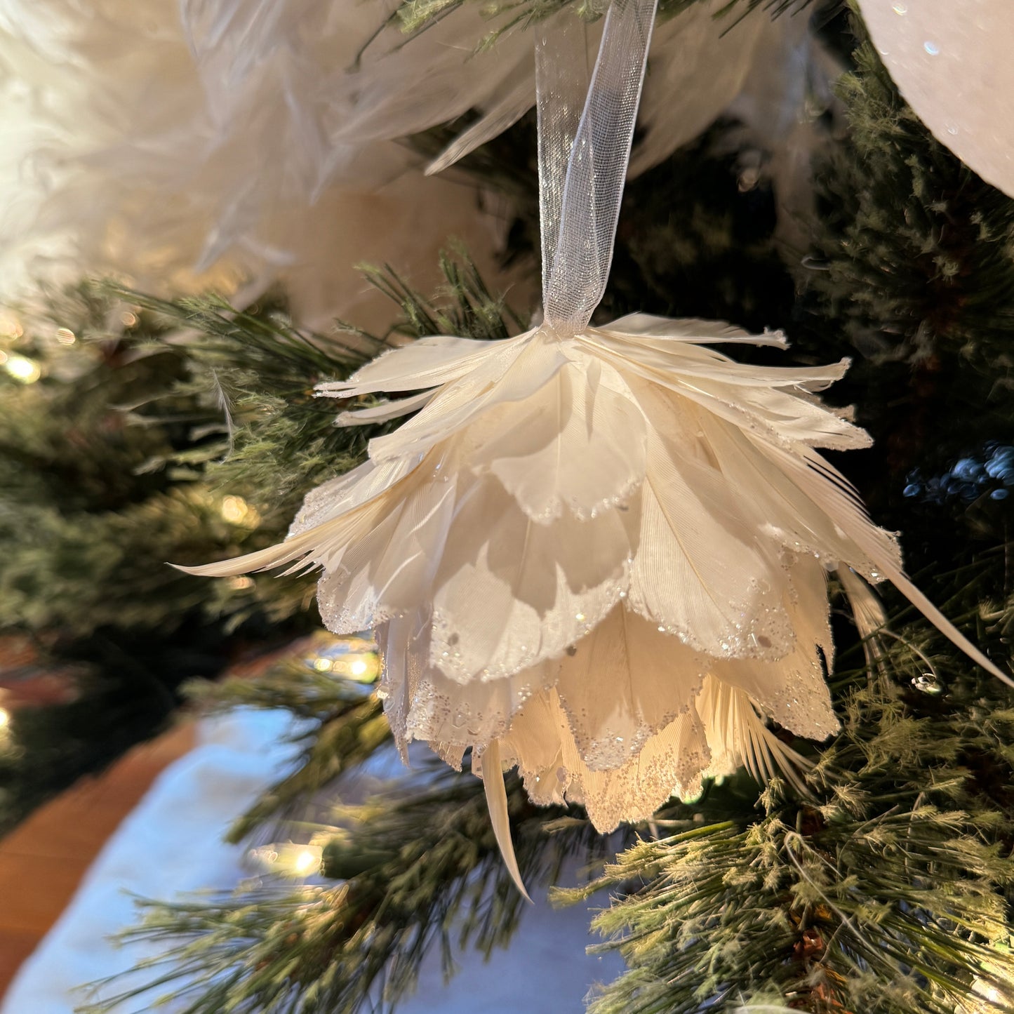 White Christmas Ornament