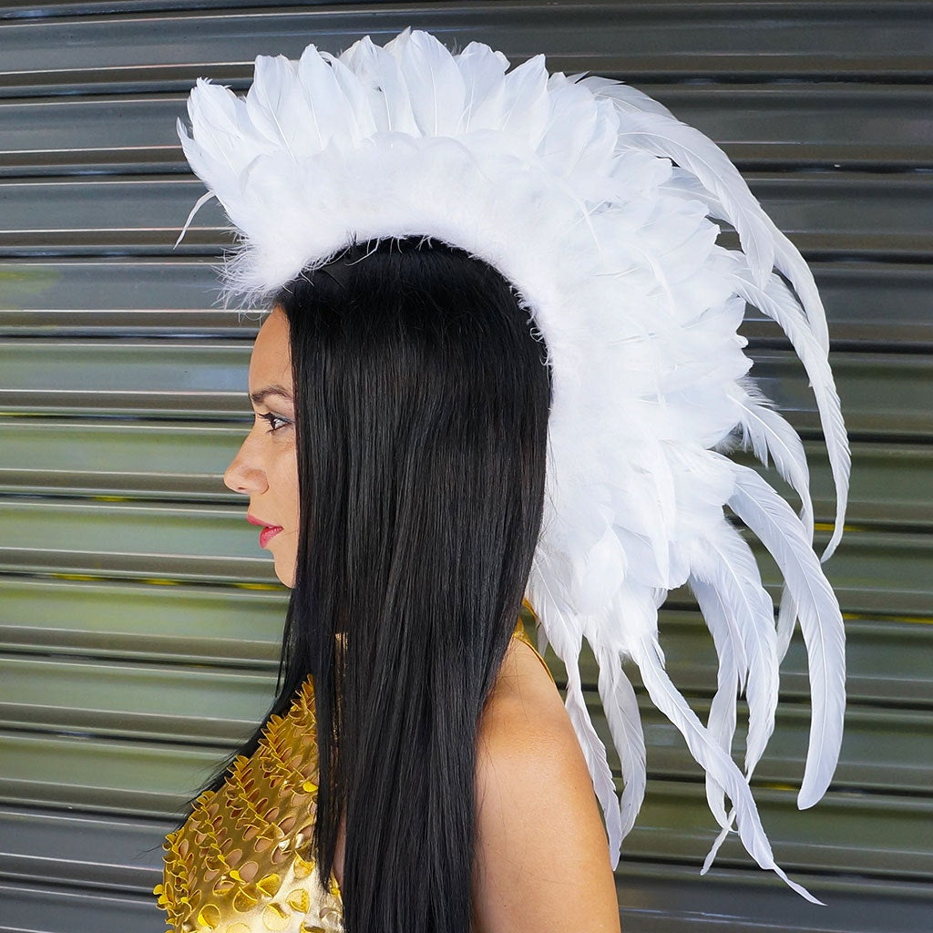 White Feather Mohawk - Feathers