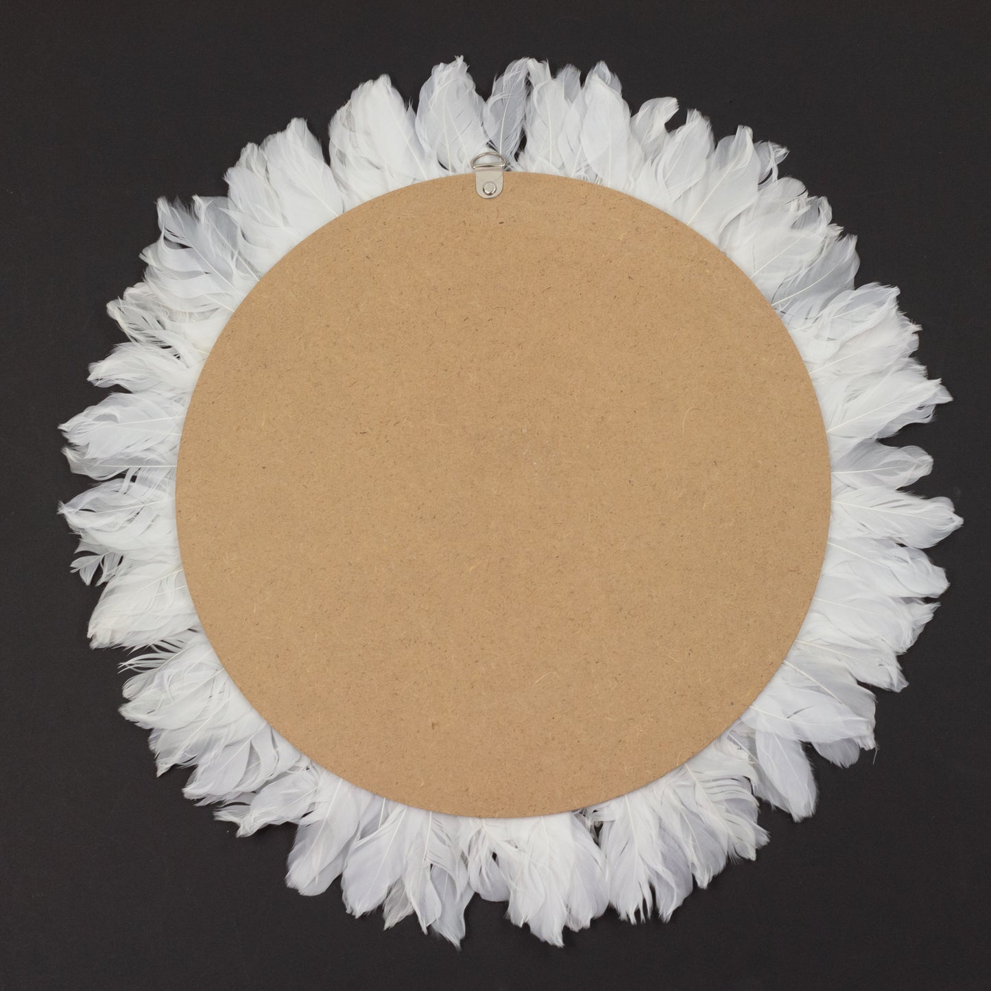 White Feather and  Macramé Mirror
