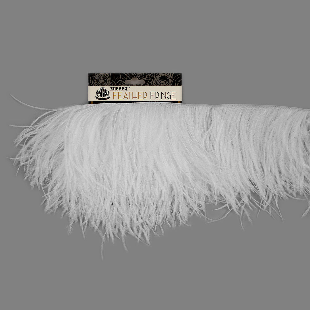 Periwinkle Single Ply Ostrich Feather Fringe Trim - 5 - Feathers - Trims &  Chains - Trims