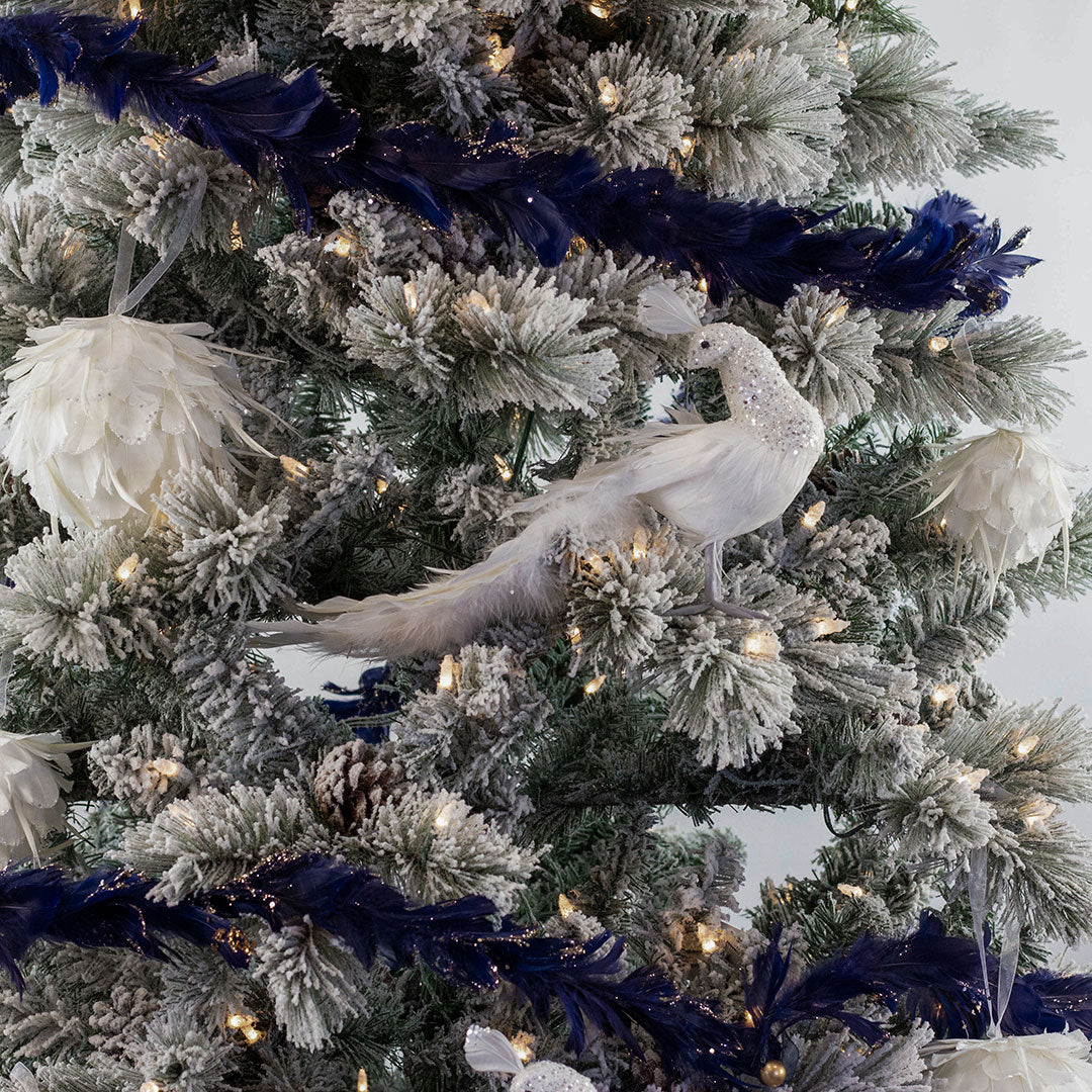 White Peacock Ornament