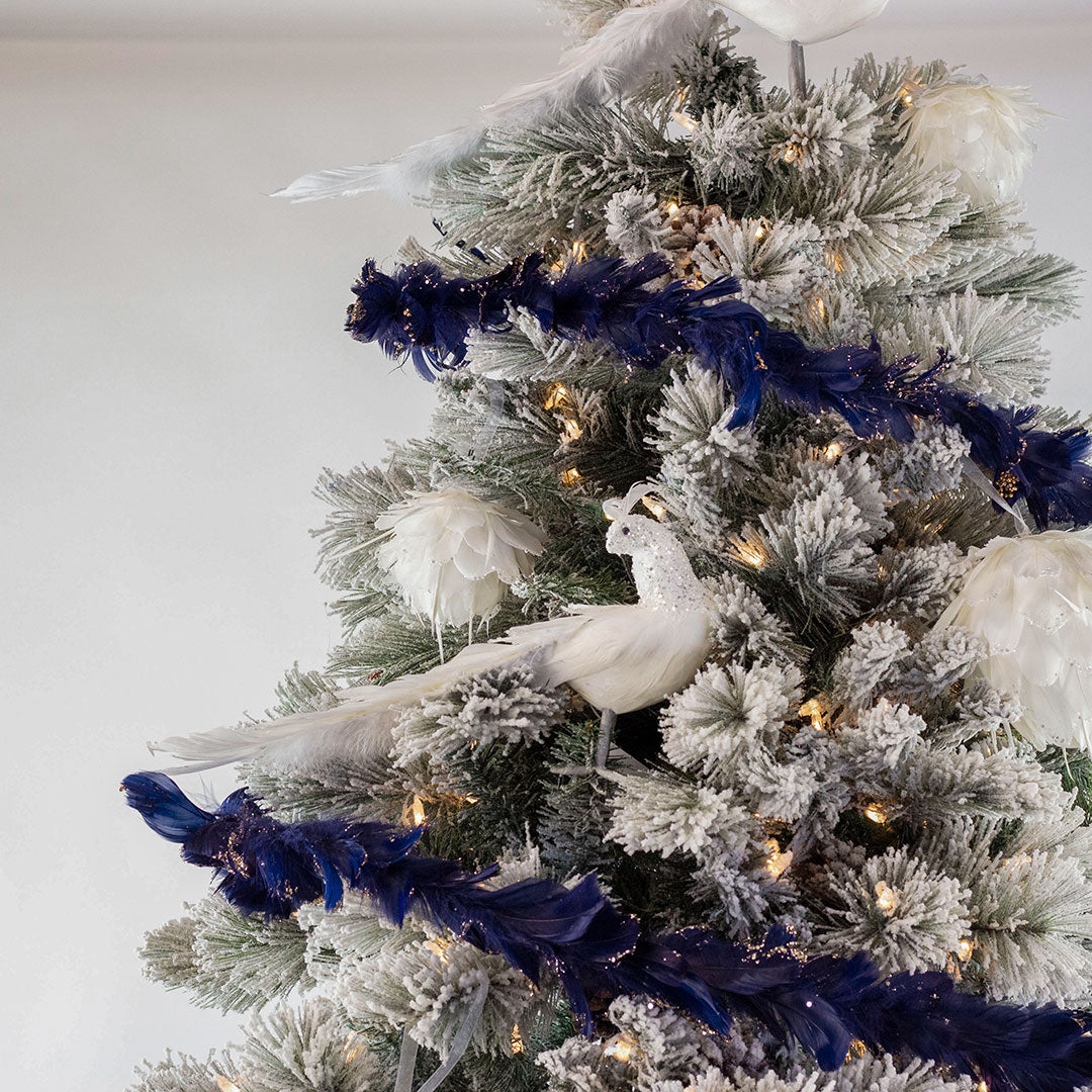 White Peacock Ornament