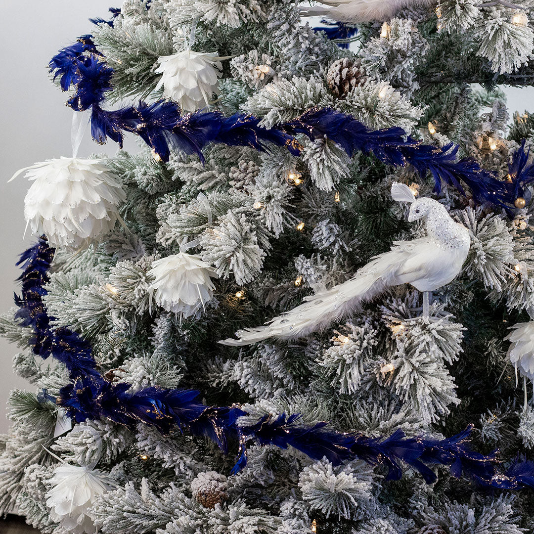 White Peacock Ornament