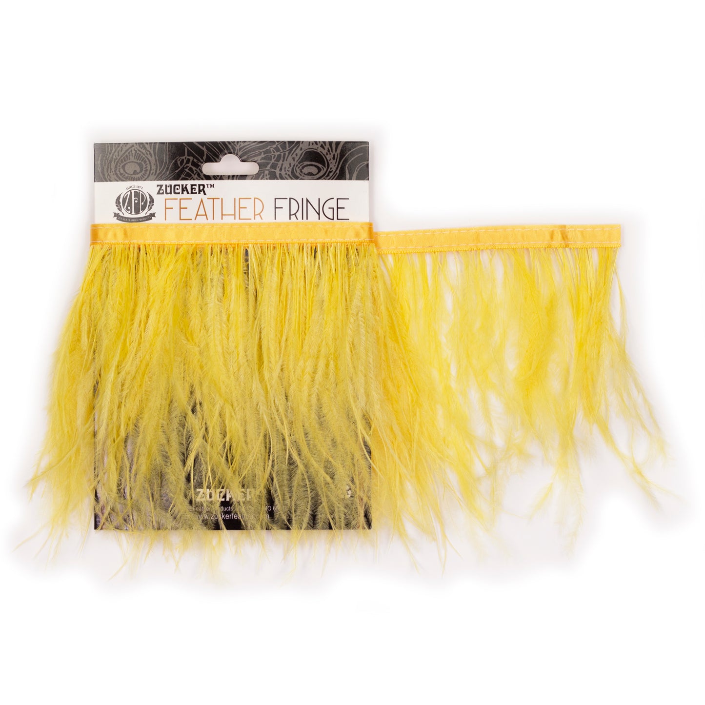 One-Ply Ostrich Feather Fringe - 1 Yard - Pineapple