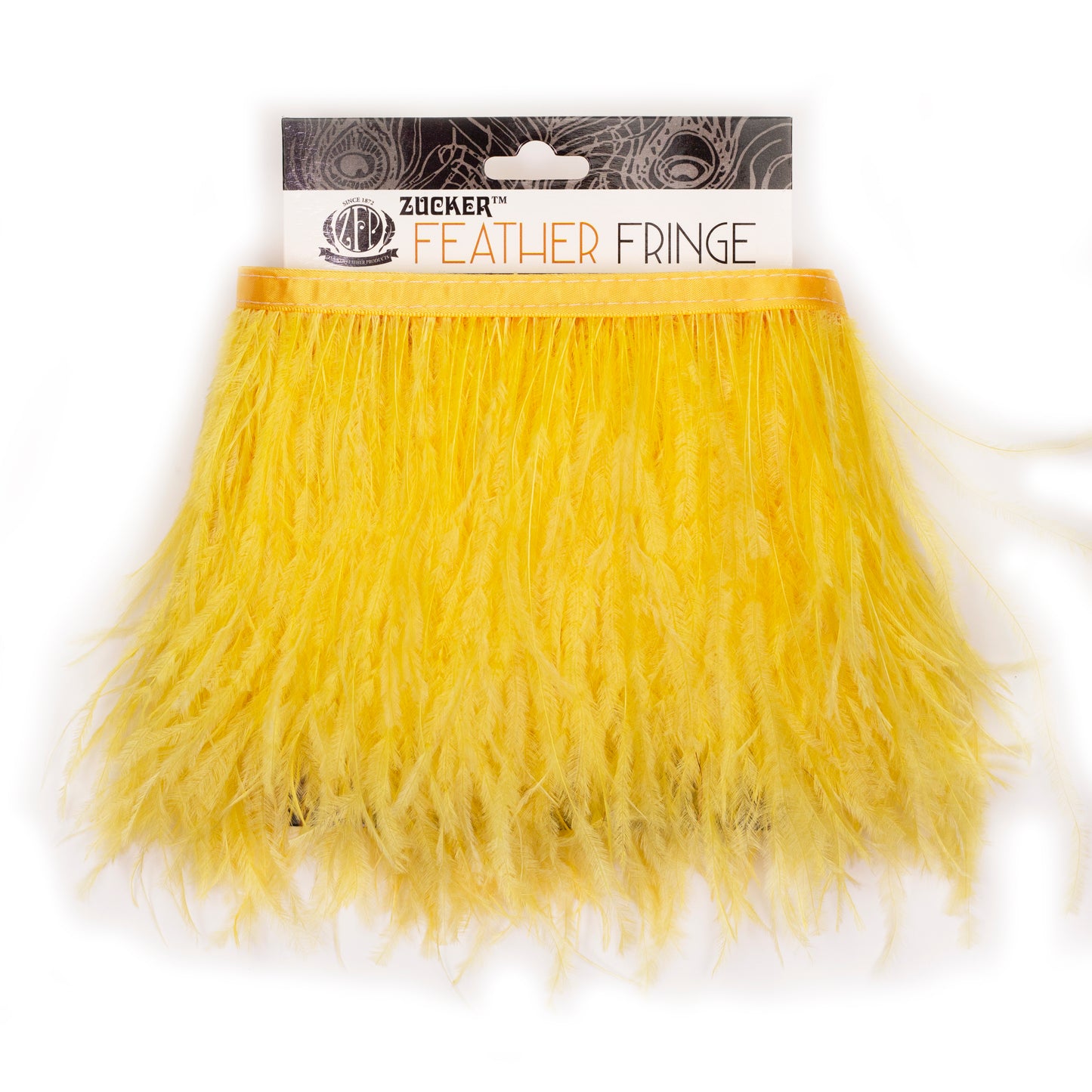 One-Ply Ostrich Feather Fringe - 1 Yard - Pineapple