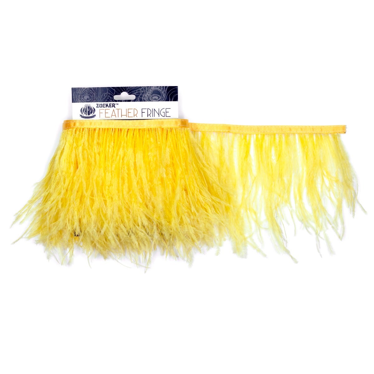 One-Ply Ostrich Feather Fringe - 1 Yard - Pineapple