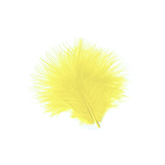 Turkey Marabou Loose 1-4 inch   1LB --Pale Yellow