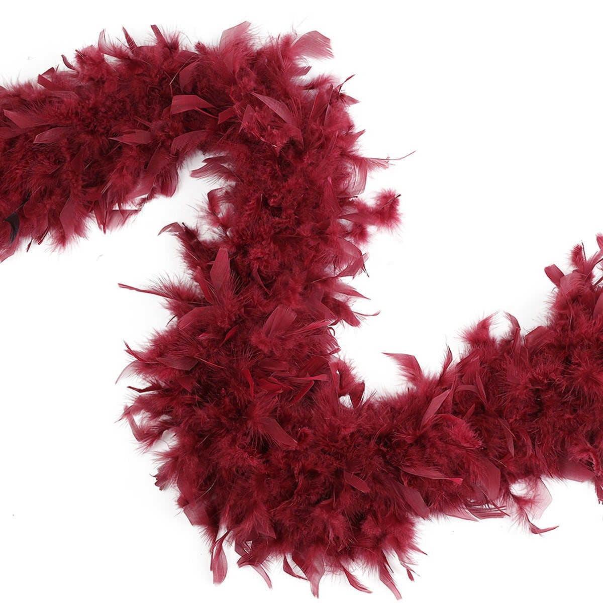 ZUCKER™ Chandelle Boas Heavy Weight Solid Colors - Burgundy - Feathers