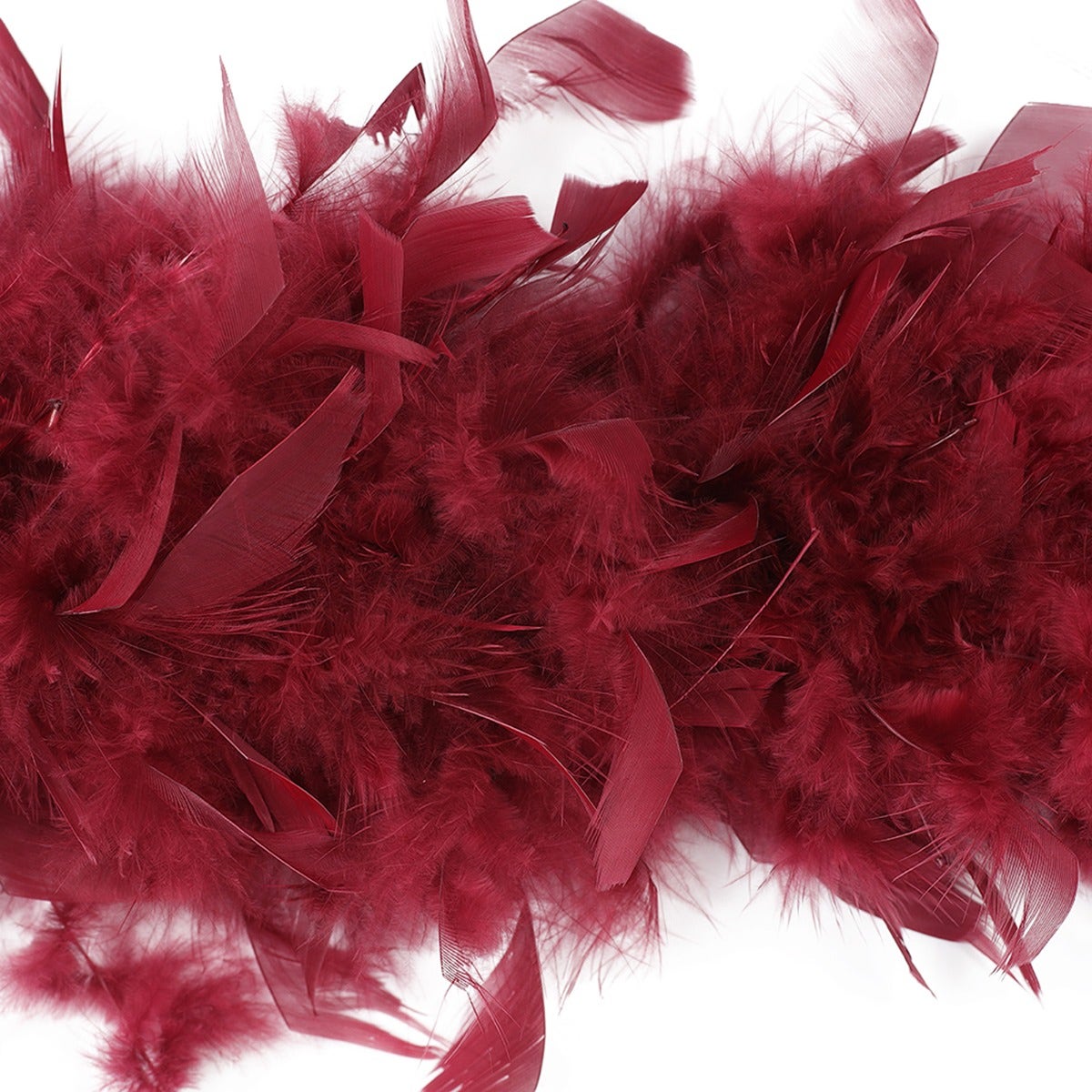 ZUCKER™ Chandelle Boas Heavy Weight Solid Colors - Burgundy - Feathers