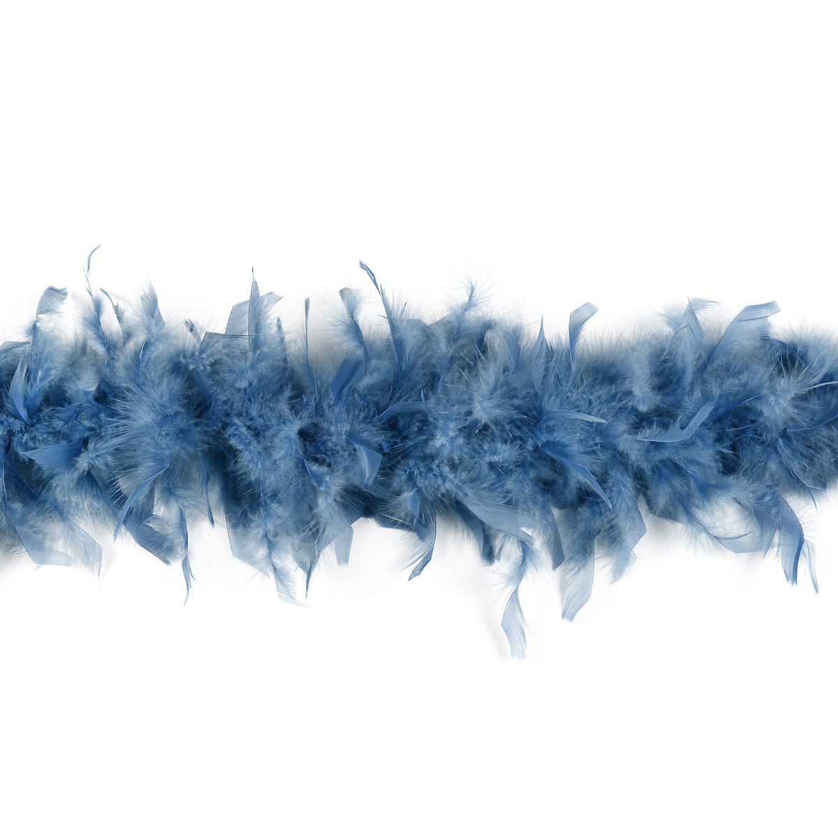 Chandelle Feather Boa - Lightweight - Dusty Blue