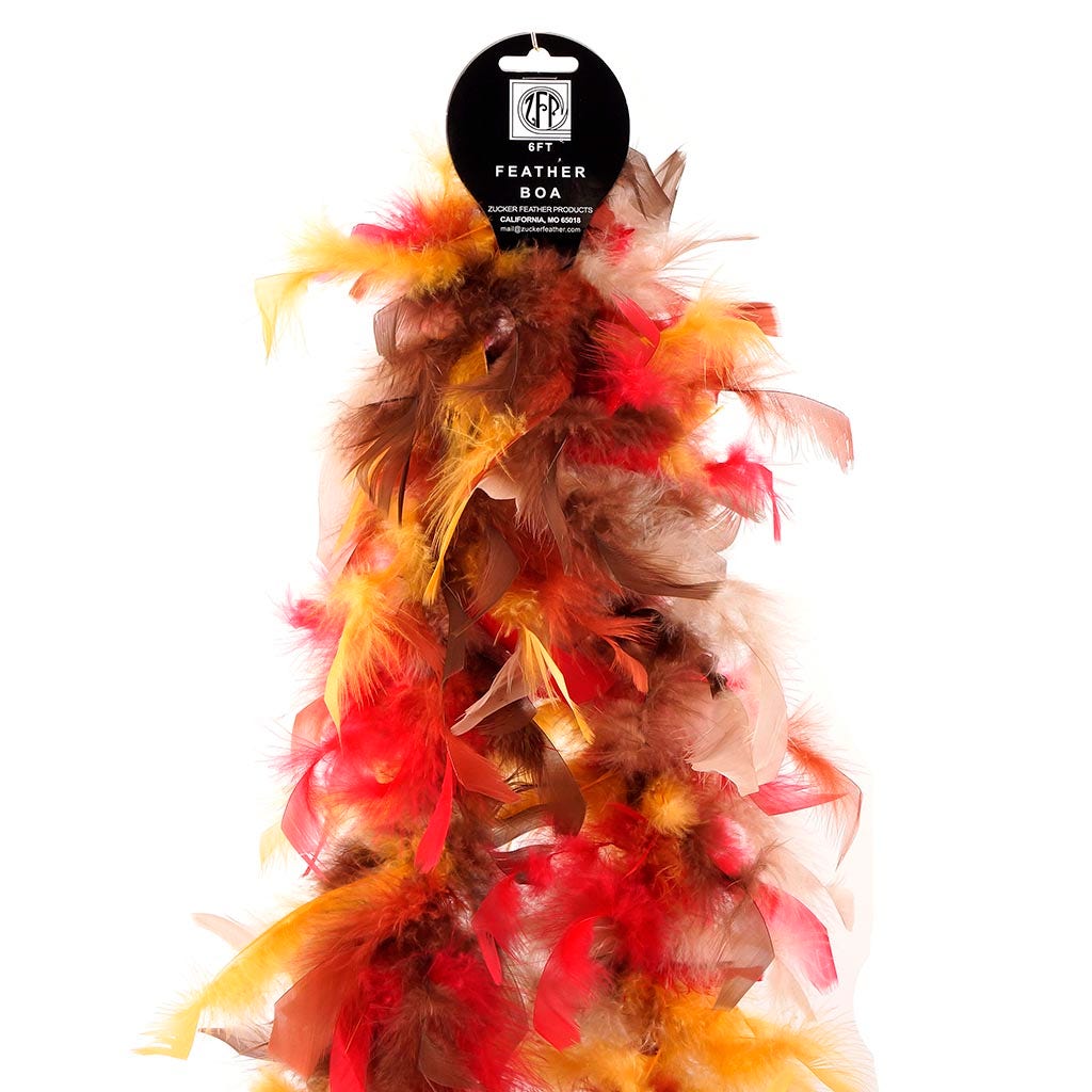 Chandelle Feather Boa - Lightweight - Fall Mix