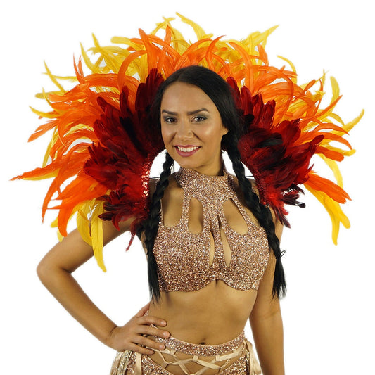 Empress Sun Carnival Feather Backpack