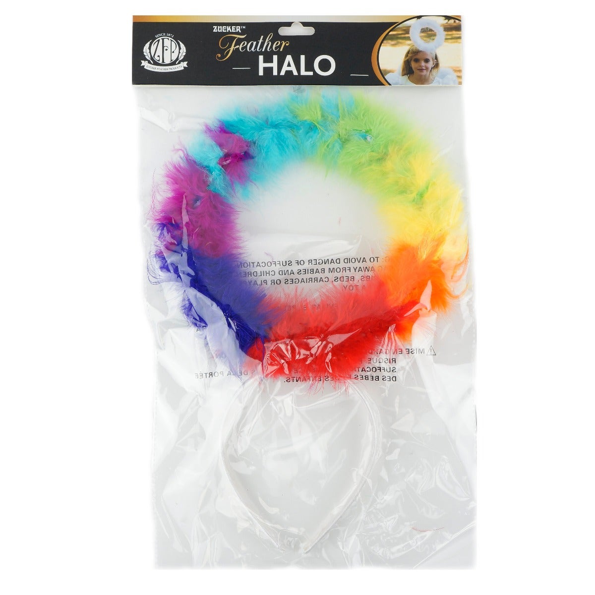 Marabou Feather Rainbow Halo