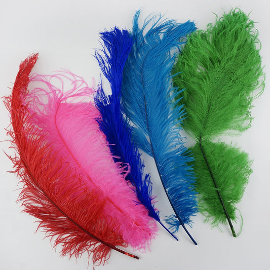 Ostrich Feathers-Damaged Drabs - Vibrant Mix