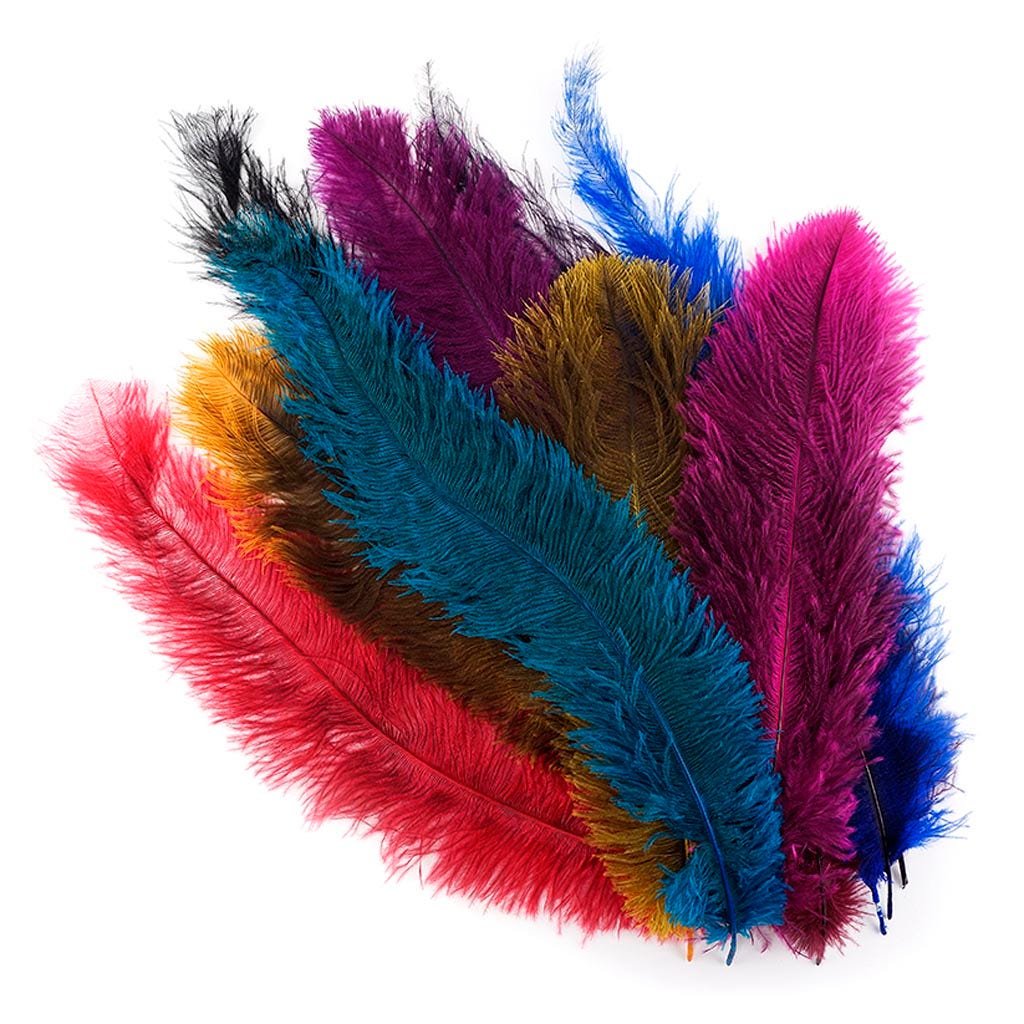 Ostrich Floss Mix Dyed - Assorted Mix