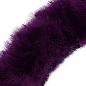 STRUNG TURKEY MARABOU BLOOD QUILL FEATHERS 4-5" - PURPLE
