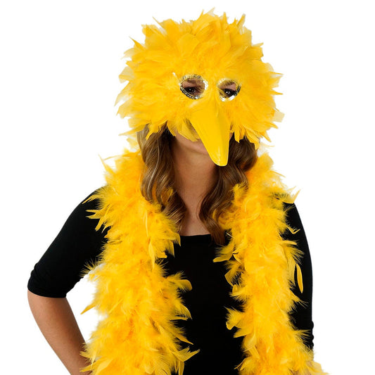 Zucker Feather Products - Bigbird Gold Feather Mask and Boa set