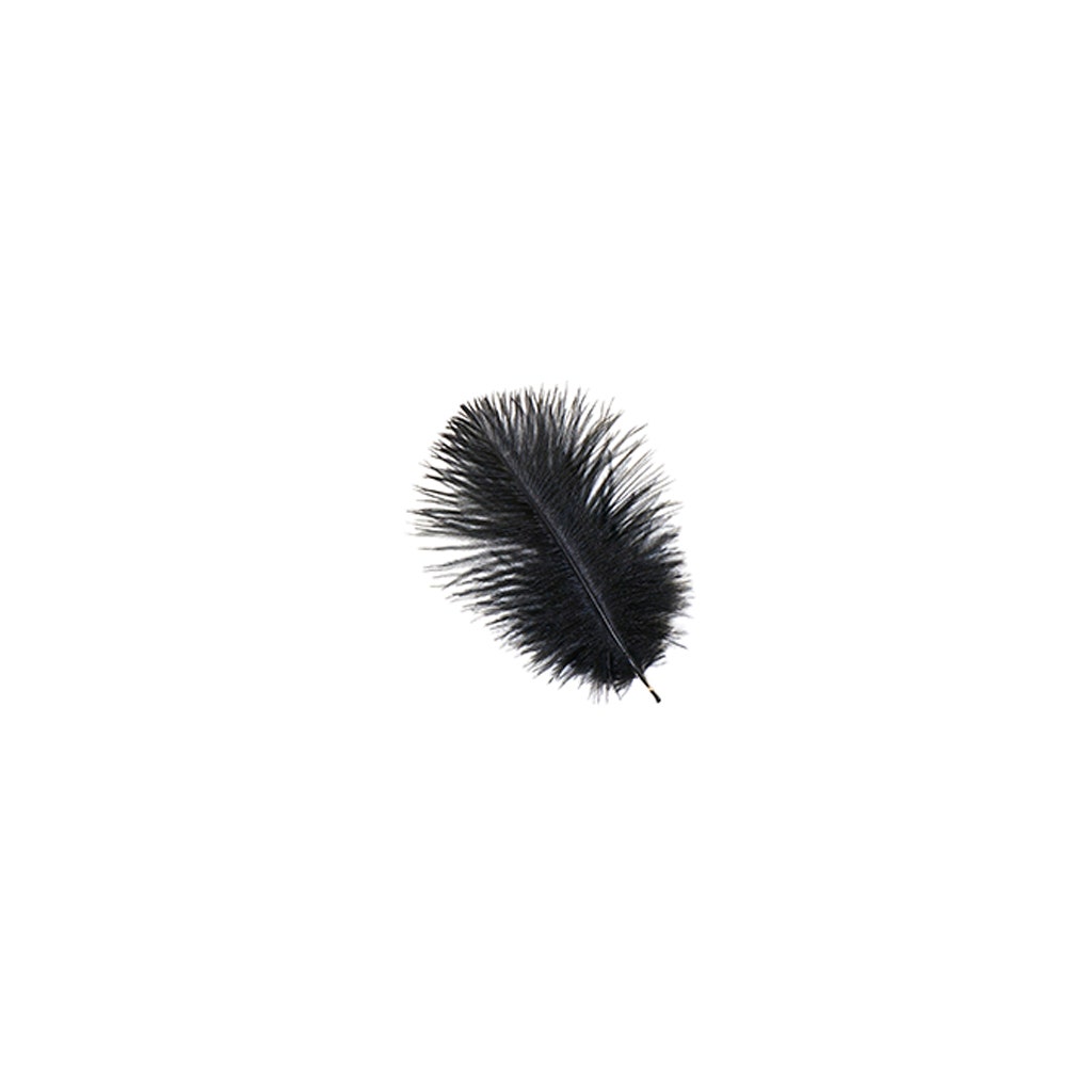 Bulk Feather Ostrich Drabs - 4-8 1/4 lb Black