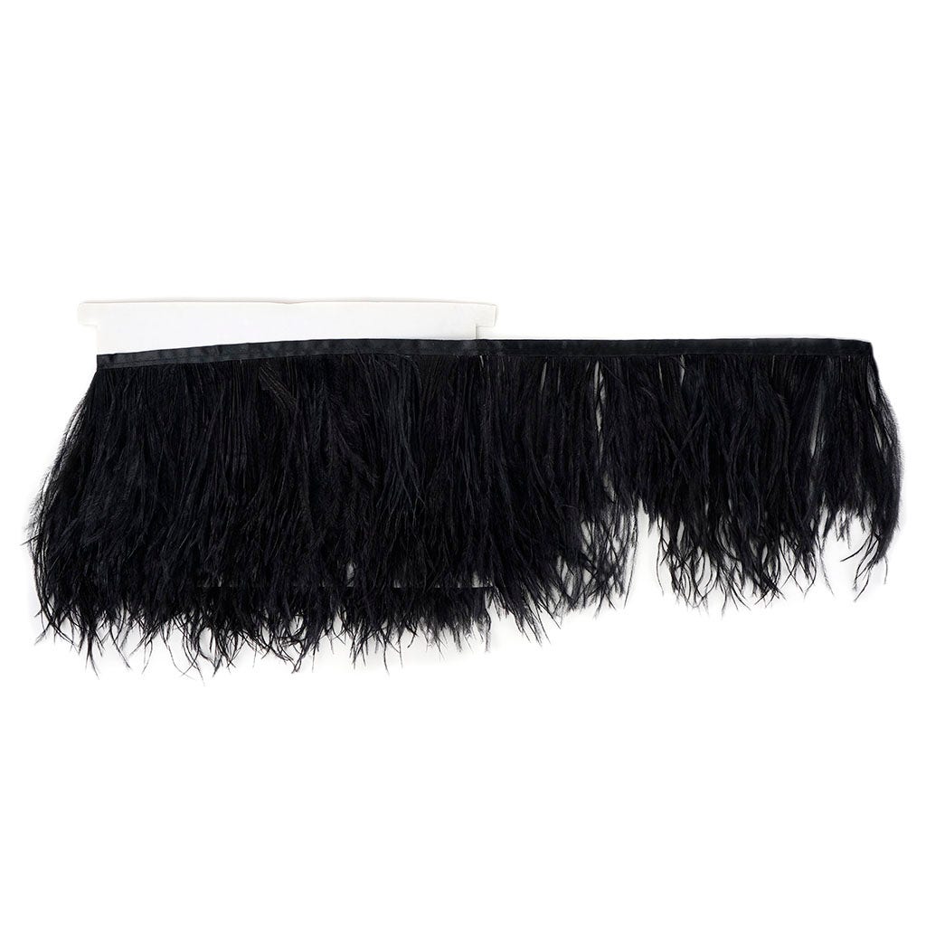 Ostrich Feather Fringe 2PLY - Black