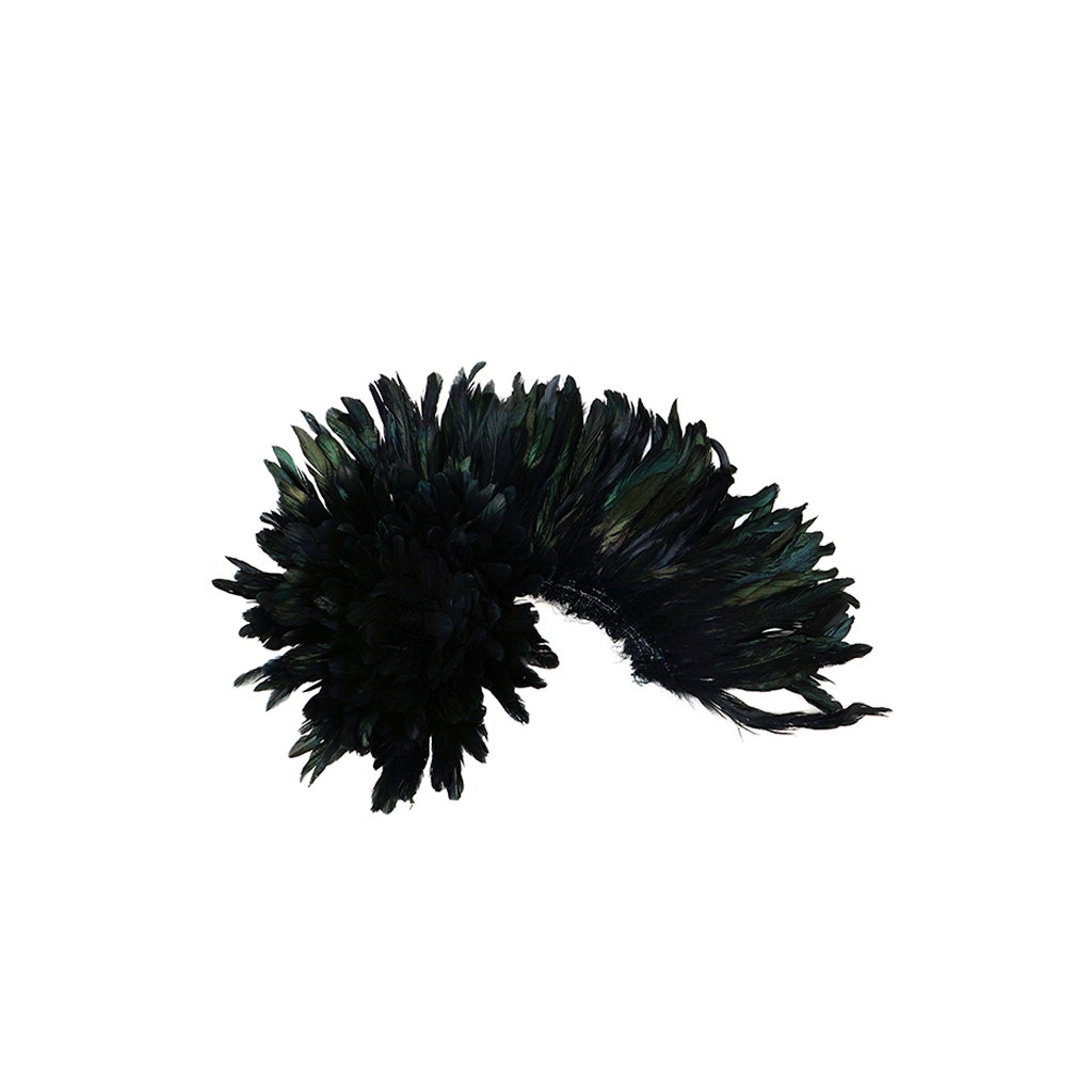 Rooster Coque Tails Feathers Dyed Over Half Bronze 5-8 " [1/4 LB Bulk]