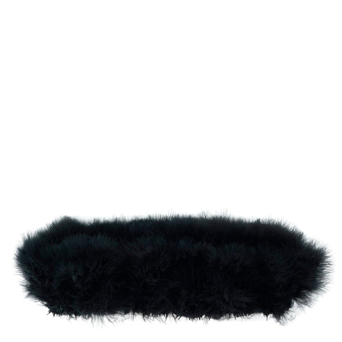 TURKEY MARABOU GOOD QUILL FEATHERS 3-4" - BLACK