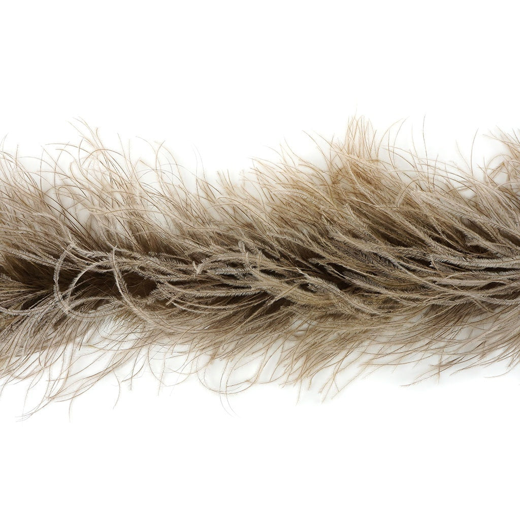 Camel Beige 2 Ply Ostrich Feather Boa