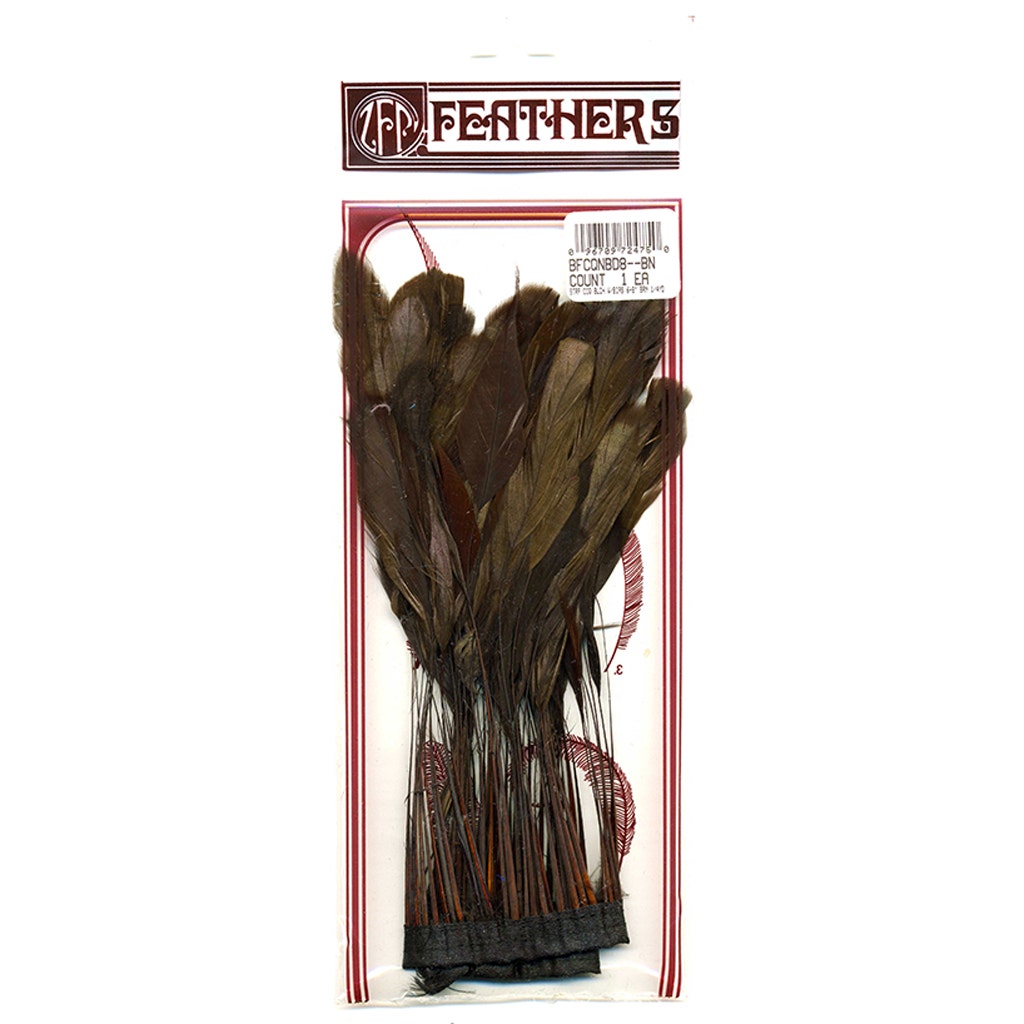 Stripped Bleached Coque Fringe - Brown