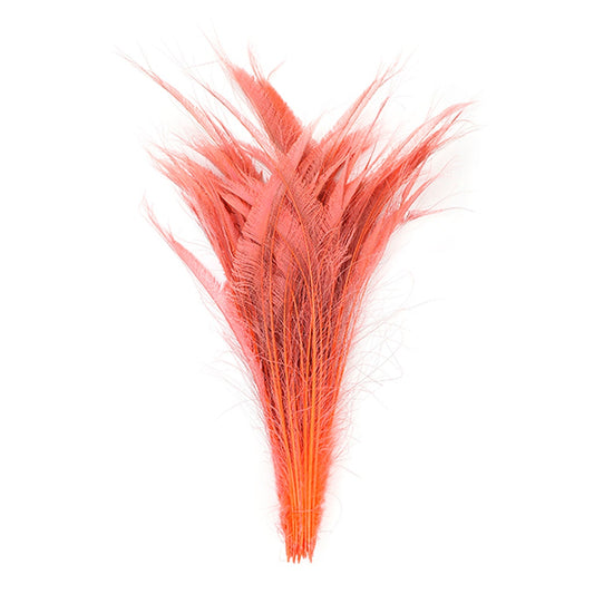 Peacock Swords Bleach Dyed - Coral