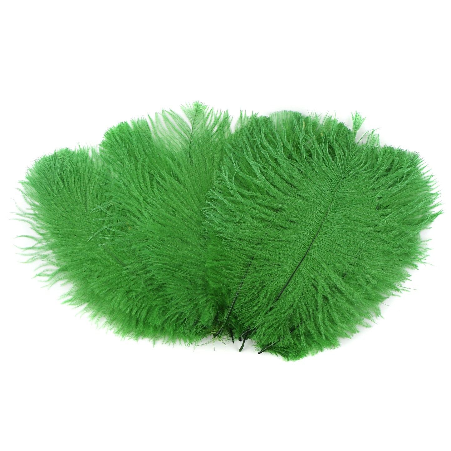 Ostrich Feathers 4-8" Drabs - Kelly
