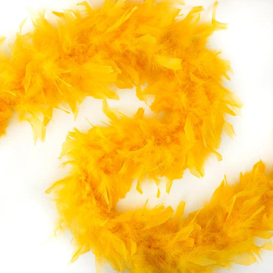 Chandelle Feather Boa - Lightweight - Gold