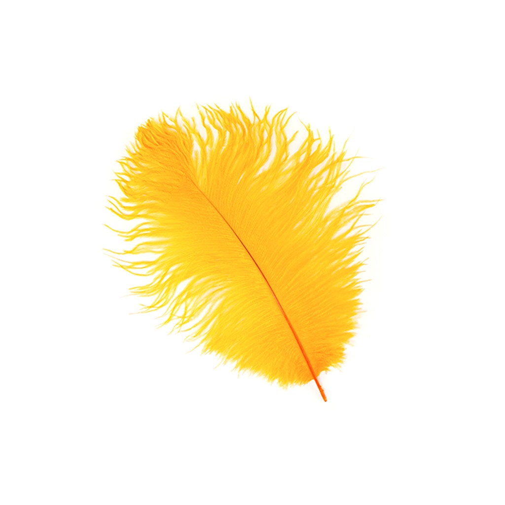 Ostrich Feathers 9-12" Drabs - Marigold