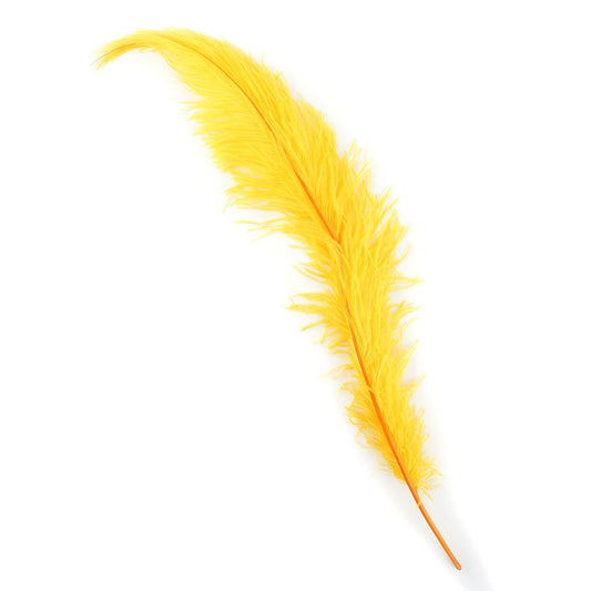 Ostrich Feathers-Spads Damaged - Gold