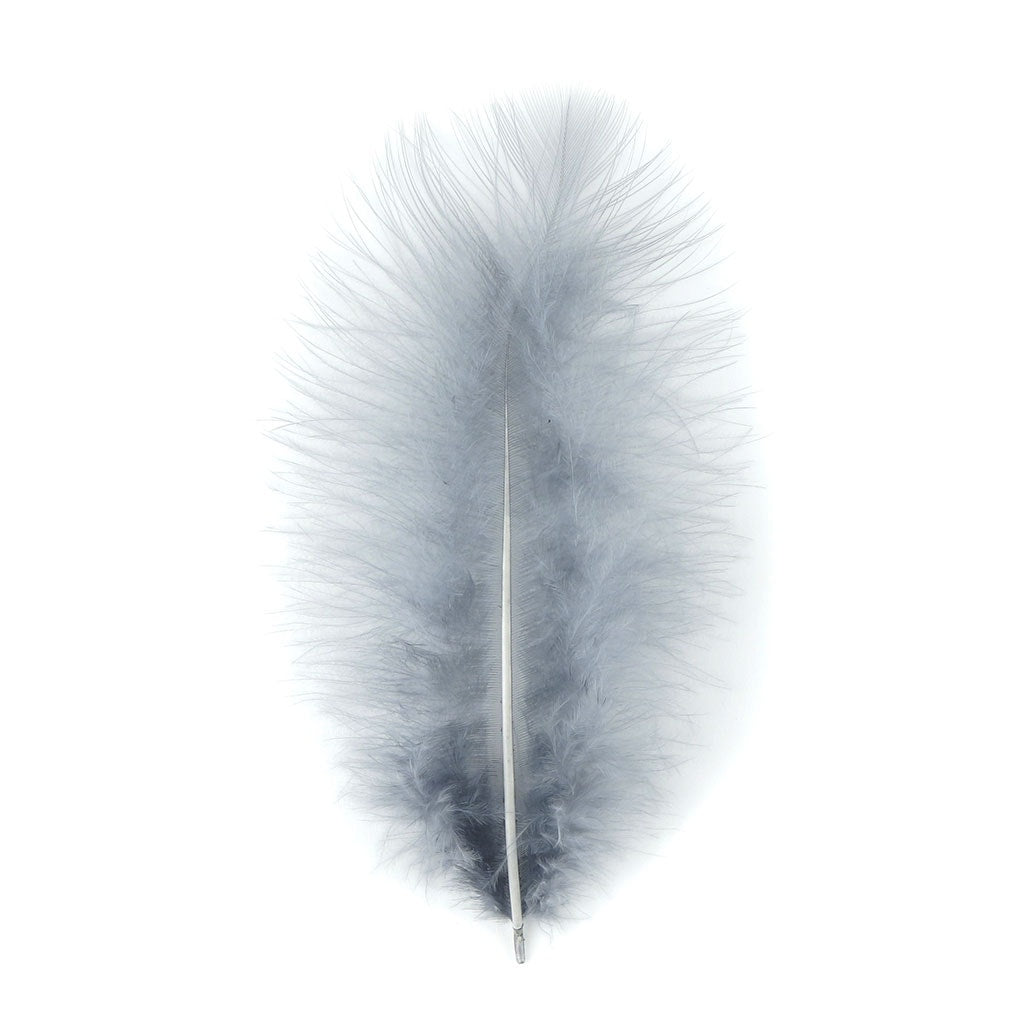 Zucker Feather Products Turkey Marabou Dyed - 3-8 inch - Blue Dunn