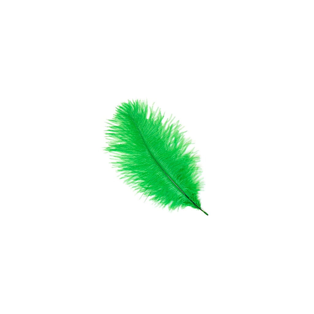 Ostrich Feathers 4-8" Drabs - Kelly