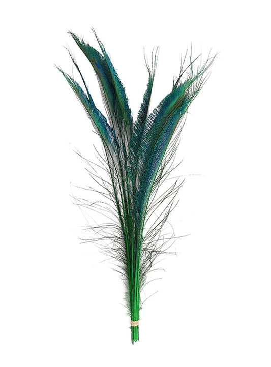 Peacock Swords Stem Dyed - Kelly