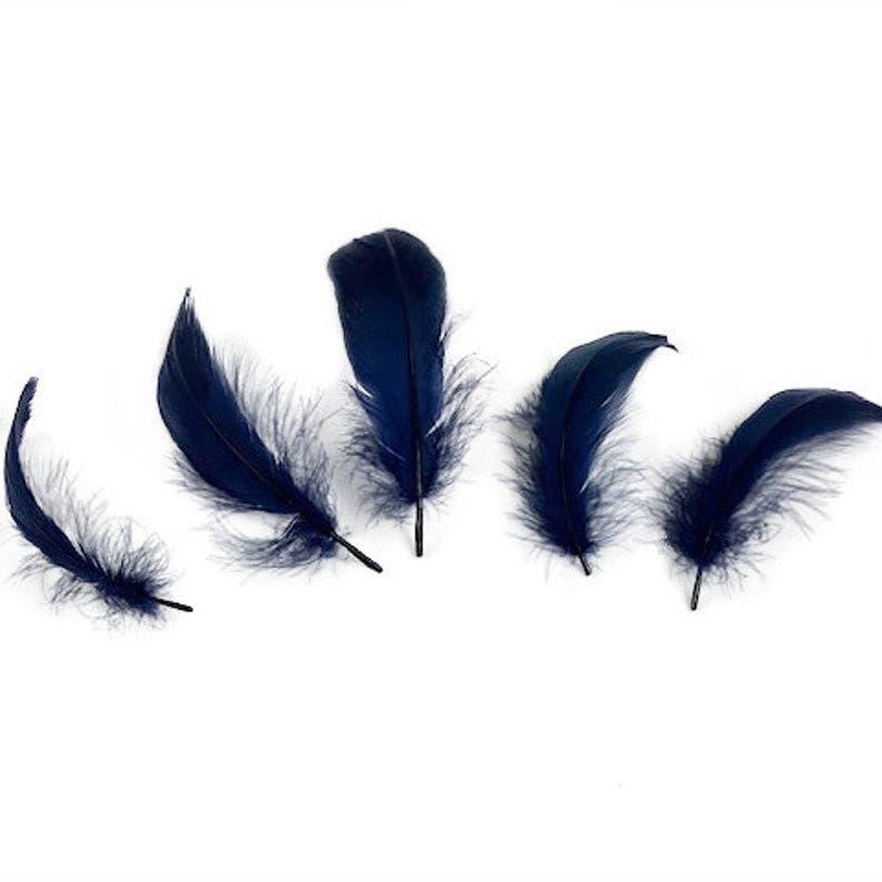 Goose Nagoire Loose Feathers 4-6" - Navy
