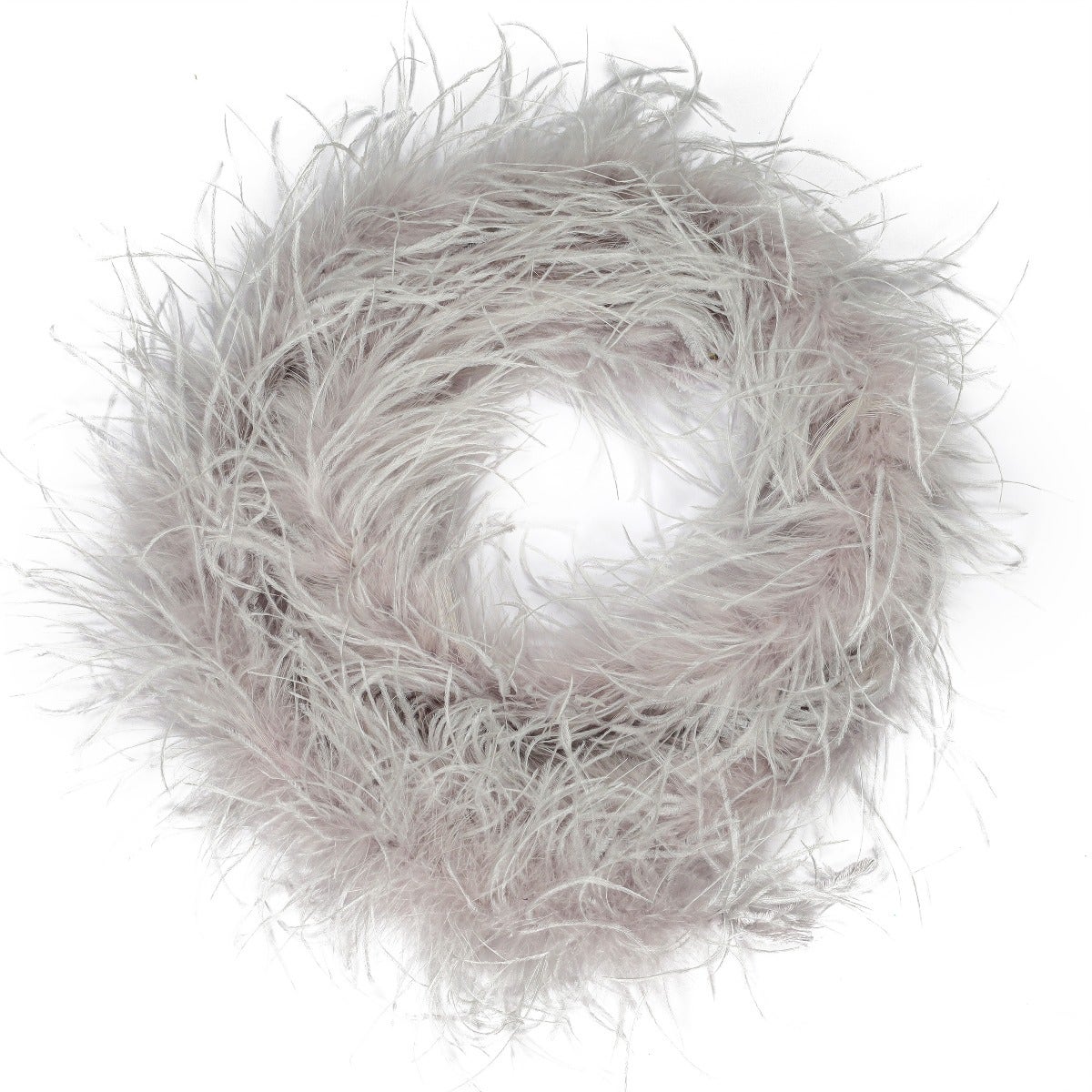 Ostrich Feather Boa - Value Two-Ply - Silver