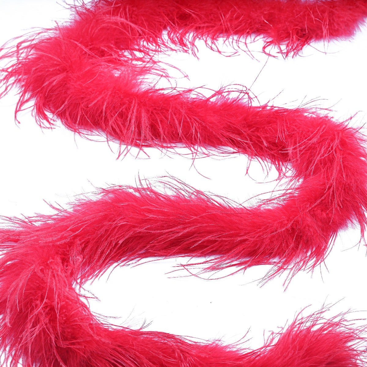 Red 2 Ply Ostrich Feather Boa