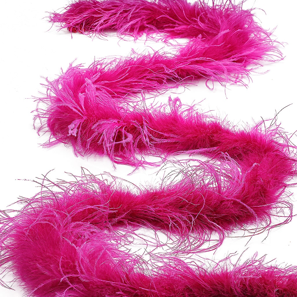 Very Berry Fuchsia 2 Ply Ostrich Feather Boa