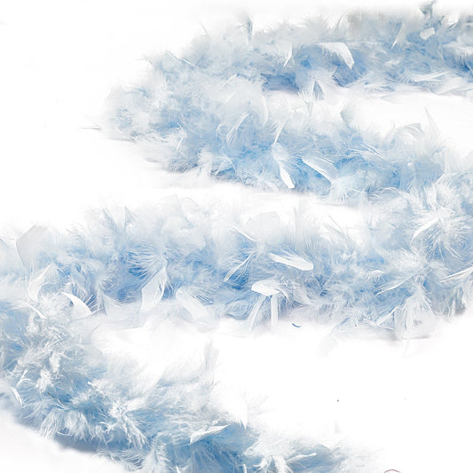Chandelle Feather Boa - Medium Weight - Light Blue
