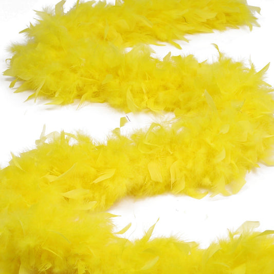 Chandelle Feather Boa - Heavyweight  - Yellow