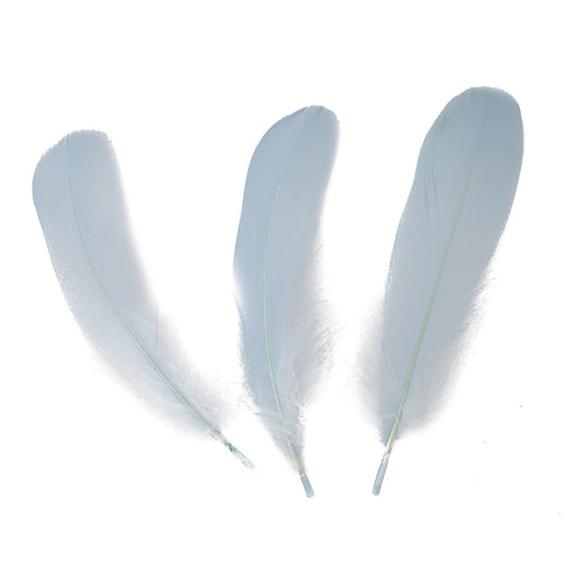 Goose Pallet Feathers 6-8" - 12 pc - Light Blue