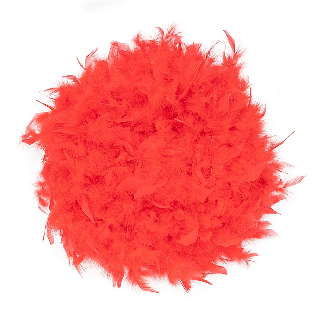 Red Chandelle Feather Boa | Solid Color Medium Weight Boas – Zucker ...