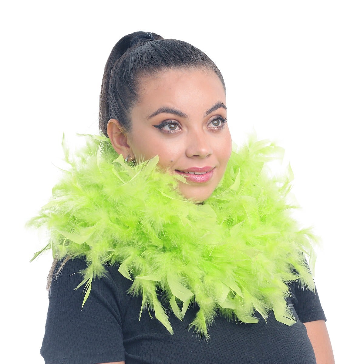 Chandelle Feather Boa - Medium Weight - Lime