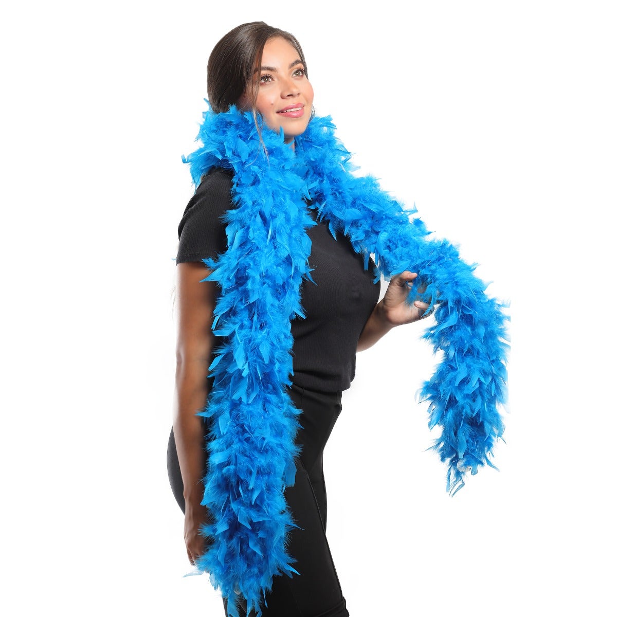 Chandelle Feather Boa - Heavyweight  - Dark Turquoise